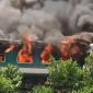 পারাবত এক্সপ্রেসের অগ্নিকাণ্ডের ঘটনা ঢাকা-সিলেট রেল যোগাযোগ বন্ধ