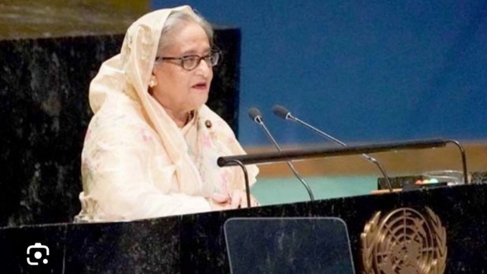বিশ্ব নেতৃবৃন্দের প্রতি আহবান,  যুদ্ধ ও সংঘাত পরিহার করে মানবকল্যাণে কাজ করুন-জাতিসংঘে প্রধানমন্ত্রী